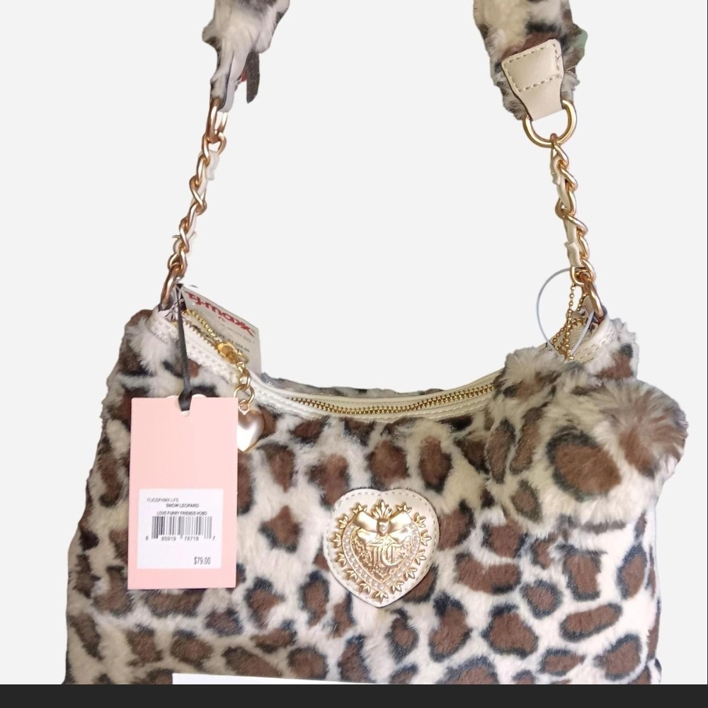 Juicy Couture Snow Leopard Shoulder Bag NWT